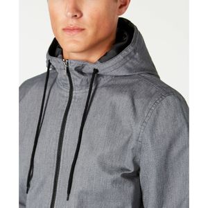 Giacca Casual da Uomo American Rag con Zip Frontale e Cappuccio, Reversibile, Traspirante, Taglia XX-Large, Grigia, ODM, Rivestita, XS, con Zip - Product Image 3