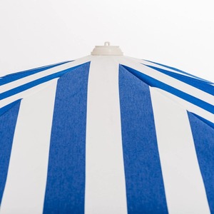 Grand Parapluie Amalfi Luxe Robuste Cadres en fibre de verre Bois Rayé Piscine Parapluie de Plage pour Patio Extérieur Café Jardin - Product Image 5