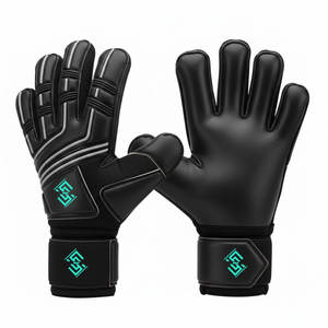 Gants de gardien de but de haute qualité, nouvelle conception, couvrant toute la main, pour adultes et jeunes, personnalisables, fermeture à boucle et crochet antidérapante, en latex - Product Image 1