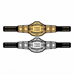 Ceinture de championnat de lutte personnalisée avec plaque métallique et espace pour logo, équipement sportif, ceinture de championnat sur mesure - Product Image 3