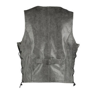 Chaleco de cuero profesional cómodo Producto portátil Chaleco de cuero Hombres Cuero grueso Transpirable - Product Image 2