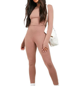 Gran oferta de ropa deportiva, ropa de Yoga reciclada de manga larga, conjunto de Yoga de 2 piezas, conjunto de Fitness para gimnasio, ropa deportiva, conjunto de Yoga para mujer - Product Image 3