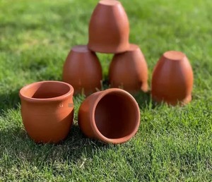 Tasse Mitti en argile durable de qualité exportée pour servir du thé, du café, du lait et des boissons à base de plantes disponibles dans des tailles personnalisées disponibles à la vente - Product Image 2