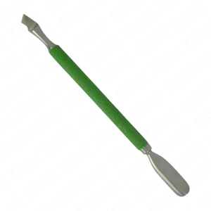 Pousse-cuticules professionnel en acier inoxydable vert OEM, logo personnalisé, haute qualité, outil de manucure, pédicure, soin des ongles, beauté - Product Image 5