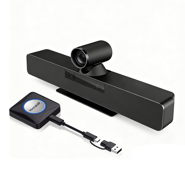 4K AI Conference Camera System Dual Lens PTZ Video Bar for Medium and Large Rooms