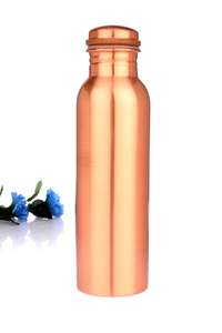 High Quality Custom Pure Copper <b>Water</b> <b>Bottle</b> with <b>Metal</b> Lid Premium Packaging for Camping and Parties - Product Image 4