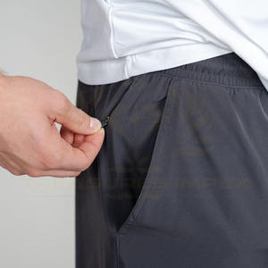 Custom Summer Workout Running Cross-fits Pantalones cortos deportivos para hombre Fitness Athletic Gym Training Pantalones cortos deportivos de poliéster sólido - Product Image 6