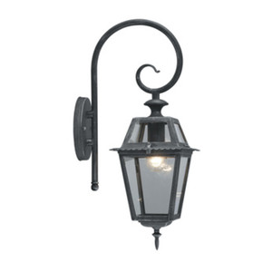 Lanterna "Milano" W.60 con Braccio Grigio in Ghisa - Product Image 1
