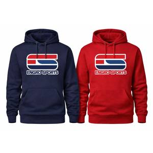 เสื้อฮู้ดดี้ผู้ชายผ้าฝ้าย 100% 50%  แบบสวมหัว สตรีทแวร์ แทรคสูท ยีนส์ สไตล์ใหม่ พิมพ์ลายพัฟฟ์ รุ่น Teares 1 1 - Product Image 3