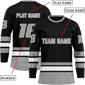 Nuevo 2025 calidad profesional personalizada hombres Hockey sobre hielo Jersey sublimado logotipo equipo juvenil Hockey sobre hielo Jersey - Product Image 3