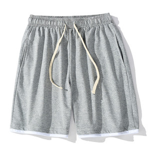 กางเกงขาสั้นสำหรับเล่นกีฬาผ้าฝ้ายสำหรับผู้ชายกางเกงขาสั้นสำหรับเล่นกีฬาวิ่งชายหาดใส่ออกกำลังกายแบบลำลองออกแบบโลโก้ได้ตามต้องการ - Product Image 6