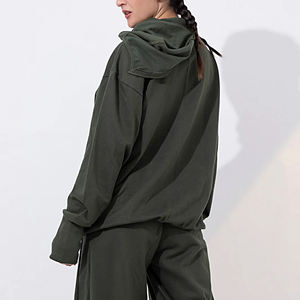 Sudadera de Algodón de Alta Calidad para Otoño e Invierno, Sudadera con Capucha para Mujer, Personalizable con Logotipo Bordado, Estilo Ninja - Product Image 2