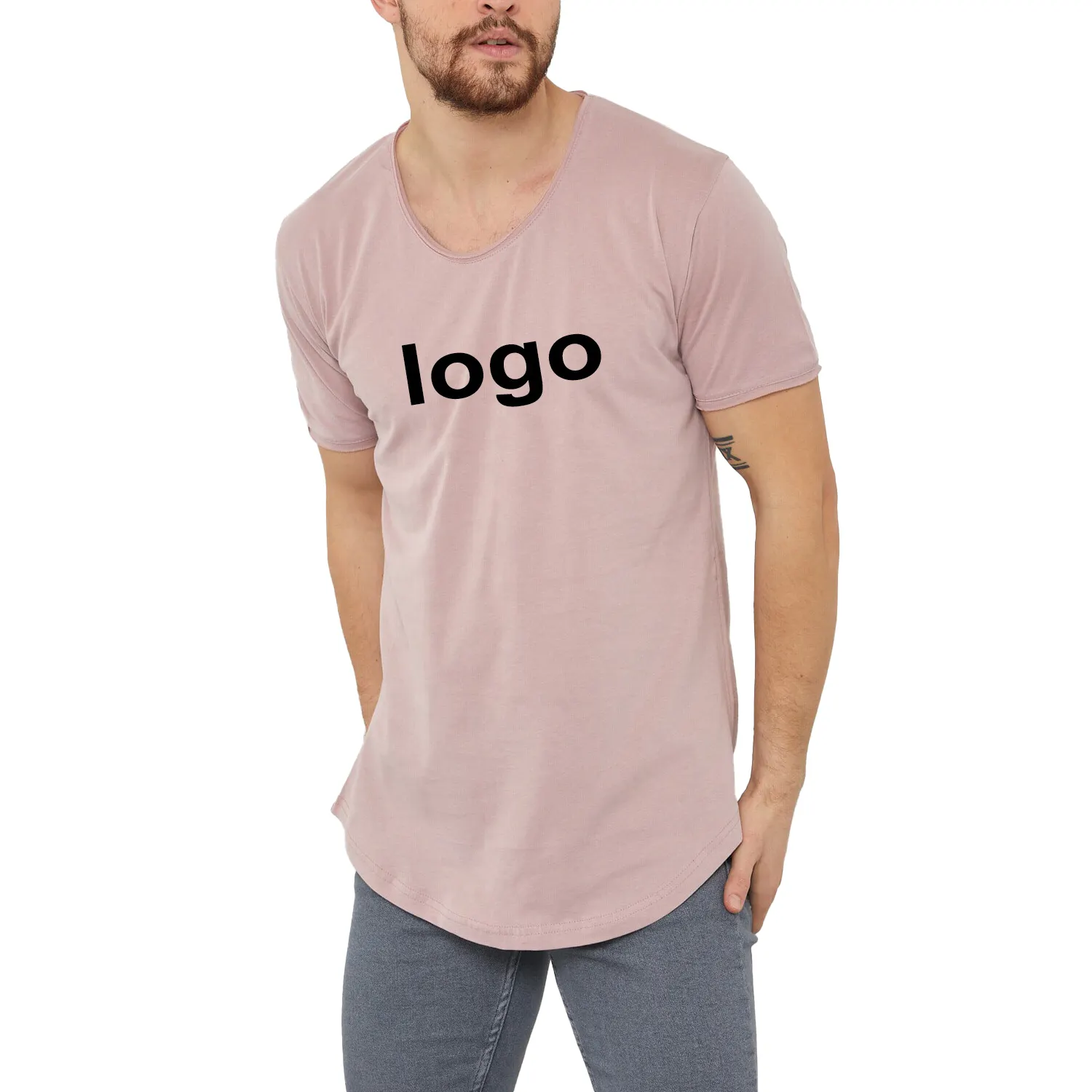 Herenkleding Fabrikant Bedrukte T-Shirts Mode Outlook 2024 Merk Custom T-Shirts Super Comfortabel Eco-Vriendelijk Shirt Met Ronde Hals