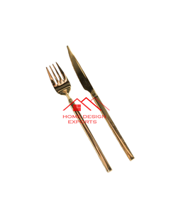 Juego de Cubiertos de Metal de Lujo para el Hogar, Hoteles y Restaurantes, Juego de Cubiertos Hechos a Mano con Acabado Dorado - Product Image 3