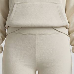 French Terry Casual <b>Sports</b> 2 Piece Sets Women <b>Long</b> <b>Sleeve</b> Pullover <b>Tops</b> And Flare Pants Matching Autumn Fitness Tracksuit Set - Product Image 5