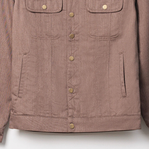 Veste à col en velours côtelé à boutons personnalisable par le fabricant direct, manches longues, style urbain d'hiver, vêtements de neige, tailles XS à 6XL, haute qualité ODM - Product Image 3