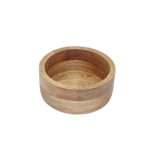Utensilios de cocina de forma redonda, cuenco de madera de Acacia, diseño moderno Natural, cuenco para servir alimentos, ensalada, cuenco para mezclar, vajilla hecha a mano, personalizar - Product Image 1