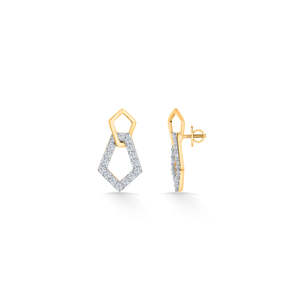 Boucles d'oreilles en or 14 carats en forme de cœur pour femmes, zircon et perle, plaqué or rose ou jaune - Product Image 4