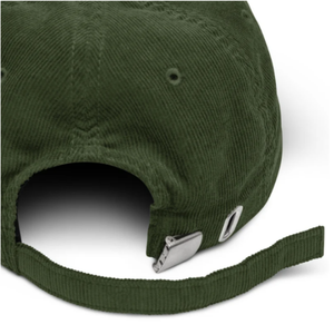 Casquette de baseball sportive en toile de velours côtelé non structurée 6 panneaux à bord semi-incurvé Logo de broderie 2D personnalisé quantité minimale de commande bas extérieur fabriqué au Vietnam - Product Image 5