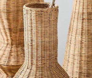 แจกันหวาย3ชุดรูปทรงที่แตกต่างกันสำหรับตกแต่งบ้านจัดเก็บดอกไม้วันหยุดทำในเวียดนามจาก Sisu - Product Image 2