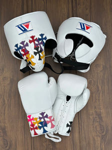 Ensemble de boxe en cuir de vache véritable Winning ATTIRE GEAR 2026, gants à boucles et crochets, rembourrage 4 couches, évacuation de l'humidité, protection des mains - Product Image 2