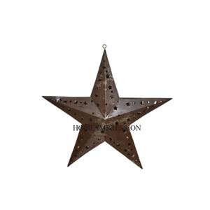Décoratif pour la maison Creative Designer fait à la main Rustic Star Wall Mount Vintage Galvanized Metal Wholesale Vintage Rustic Stars - Product Image 1