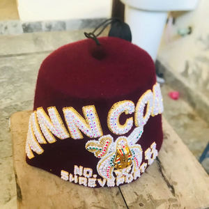 Régalia maçonnique, fez de Shriners, personnalisable - HSE - Product Image 1