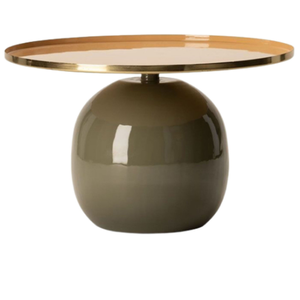 Haute vente or fini support marbre arrondi haut fin Table meubles décor à la maison nouveau Design métallique Table d'angle - Product Image 4