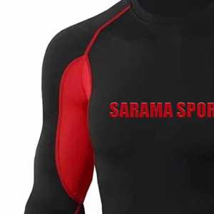 Fournisseurs de chemises de course à compression pour hommes, coupe ajustée, manches longues, chemise de compression de sport unie pour hommes, rashguard OEM - Product Image 6