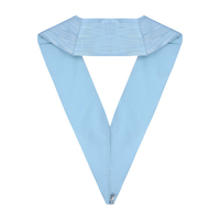 Officiers Craft English Regulation Officer Collar Turquoise Moire Bas quantité minimale de commande OEM Service Masonic Regalia Colliers