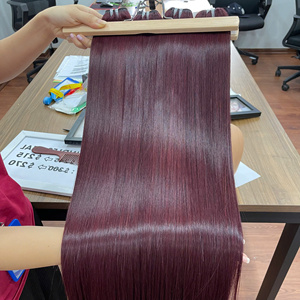 Venta al por mayor directo de fábrica SDD Vietnam hueso rojo pelo liso cutícula alineados extensiones de cabello hueso pelo liso - Product Image 4