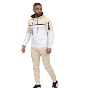 Sweat-shirt à capuche personnalisé de qualité supérieure à deux tons pour homme, survêtement de jogging pour homme à prix de gros avec un design unique - Product Image 6