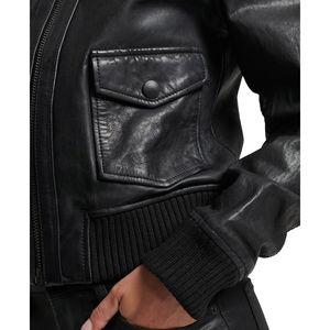 Vestes en cuir imprimé en peau de mouton confortables et professionnelles pour femmes 2024 Service OEM personnalisé Respirant Écologique Hiver - Product Image 5