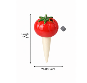 Púas de Cerámica en Forma de Tomate para Riego de Plantas - Herramienta de Riego Automático para Jardín, para Plantas en Maceta de Interior y Exterior - Product Image 2