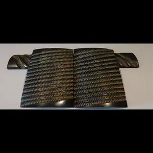 Mango de cuchillo de concha de búfalo natural con diseño único de animales Artesanía natural hecha a mano Cuerno de búfalo pulido Escala de hueso Agua - Product Image 1