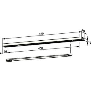 Riel Deslizante G 96 N 20 para ITS 96 20 X 12 mm Mecánico DIN Izquierdo DORMAKABA Cierrapuertas - Product Image 4