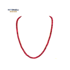 ルビービーズ弦美しい宝石ビーズ100% 天然石ラウンド卸売価格 - Product Image 1