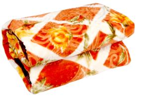 Superior Quality 100% Polyester <b>Double</b> <b>Bed</b> Mink Raschel <b>Blanket</b> for Winter 2 Ply Solid & Floral Character Knitted LA FLORA - Product Image 2