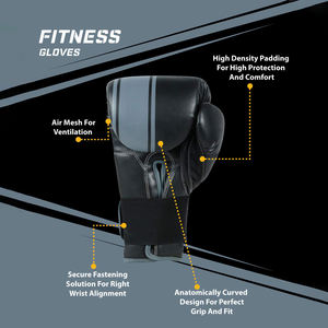 Guantes de Boxeo Transpirables Antideslizantes de Alta Calidad con Logotipo Personalizado Marca POWER FIGHTER para Entrenamiento en Gimnasio - Product Image 6