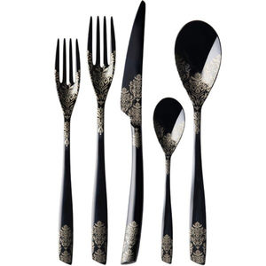 Couverts en acier inoxydable de meilleure qualité pour le dîner de restaurant de mariage royal Couverts en métal couleur argent pour la maison, le dîner et la fête - Product Image 2