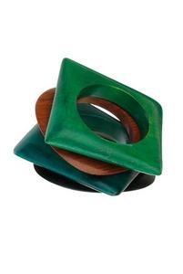 Ronds de serviette en bois écologiques fabriqués à partir de bois durs durables pour les mariages écologiques et les tables de maison éco-conscientes - Product Image 4