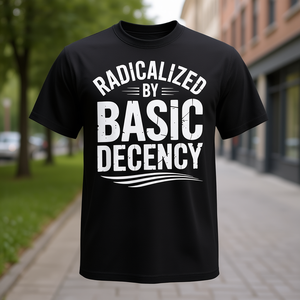 T-shirt Basic Decency & Kindness di ispirazione radicale - Product Image 3