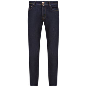 Pantalon en denim à coupe étroite pour hommes, jeans décontractés de couleur unie personnalisés avec poches zippées - Product Image 4