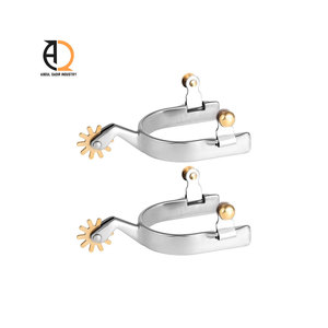 Espuelas Vaqueras Personalizadas al por Mayor, Espuelas de Cobre con Botones para Montar a Caballo, Deporte al Aire Libre, Carreras Ecuestres - Product Image 3