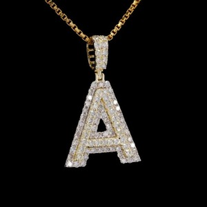 Colgante de diamante de moissanita helada/colgante de joyería de hip hop - Product Image 4