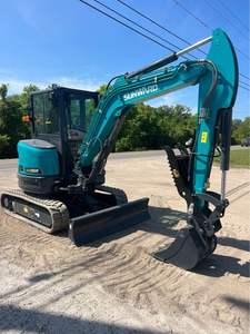 2024 pour Mini-excavatrice sur chenilles SWE35UF avec composants essentiels : Moteur, Pompe, Boîte de vitesses, Engrenage, PLC, Roulements Huade - Product Image 3