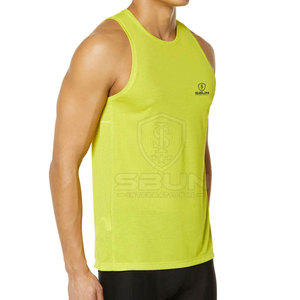 Athletic Gym <b>Stringer</b> Tank Top Breathable Mesh Workout <b>Vest</b> Slim Fit Moisture Control Custom Logo Fitness Wear 100% Polyester - Product Image 3