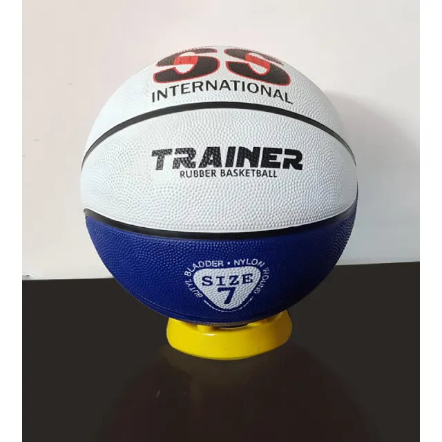 Collezione di basket 7/5 su misura palla da allenamento per interni all'aperto con materiale PU in gomma e pelle con stampa Logo