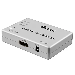 DTECH 3 in 1 out 4K HDHDMIインターフェイススイッチ3ソースポートから1ディスプレイHDMIスイッチャー