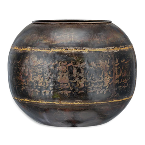 Jardinières en métal de forme arrondie les plus vendues jardinière de finition personnalisée à bas prix fabrication exportateurs Pots de décoration de jardin - Product Image 1